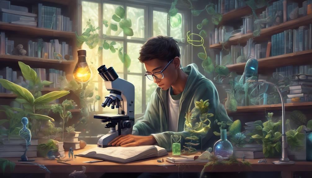 achieving top grades in biology